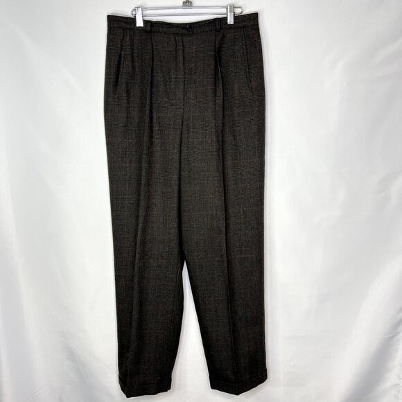 Giorgio Sant’ Angelo Vintage Wool Pleated Pants Womens Size 14 - Picture 1 of 9
